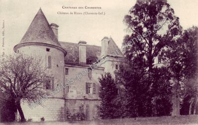 Carte postale ancienne Château de Rioux — Rioux (Charente-Maritime)