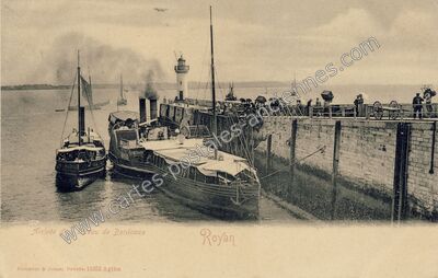 Carte postale ancienne Arrivée d'un bateau — Royan (Charente-Maritime)