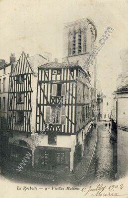 Carte postale ancienne Vieilles Maisons — La Rochelle (Charente-Maritime)