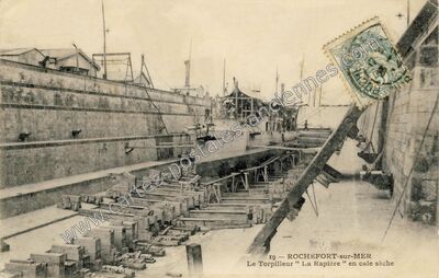 Carte postale ancienne Rochefort sur Mer — Rochefort (Charente-Maritime)