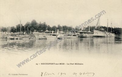 Carte postale ancienne Rochefort sur Mer — Rochefort (Charente-Maritime)
