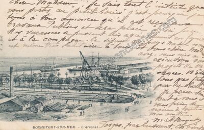 Carte postale ancienne Rochefort sur Mer — Rochefort (Charente-Maritime)