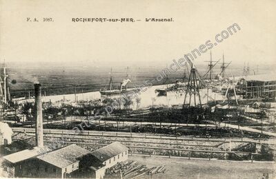 Carte postale ancienne Rochefort sur Mer — Rochefort (Charente-Maritime)