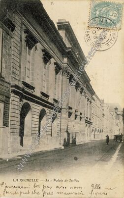 Carte postale ancienne Palais de Justice — La Rochelle (Charente-Maritime)