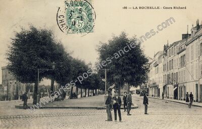 Carte postale ancienne Cours Richard — La Rochelle (Charente-Maritime)