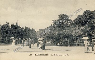 Carte postale ancienne Les Quinconces — La Rochelle (Charente-Maritime)
