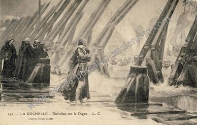 Carte postale ancienne Richelieu sur la Digue — La Rochelle (Charente-Maritime)