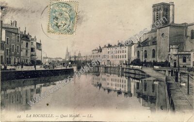 Carte postale ancienne Quai Maubec — La Rochelle (Charente-Maritime)
