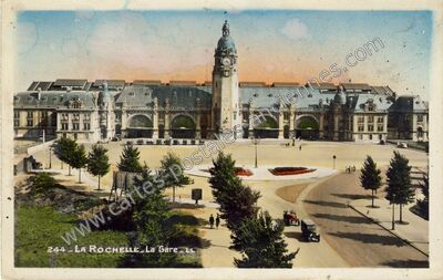 Carte postale ancienne La Gare — La Rochelle (Charente-Maritime)