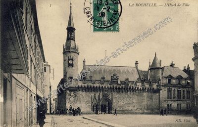 Carte postale ancienne L'Hôtel de Ville — La Rochelle (Charente-Maritime)