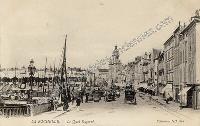 Carte postale ancienne Le Quai Duperré — La Rochelle (Charente-Maritime)