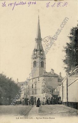 Carte postale ancienne Eglise Notre-Dame — La Rochelle (Charente-Maritime)