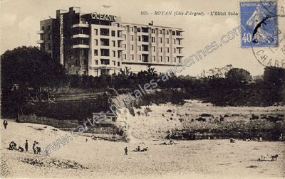 Carte postale ancienne L'Hôtel Océanic — Royan (Charente-Maritime)