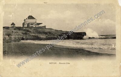 Carte postale ancienne Grande Côte — Royan (Charente-Maritime)