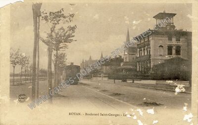 Carte postale ancienne Boulevard Saint-Georges — Royan (Charente-Maritime)