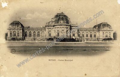 Carte postale ancienne Casino Municipal — Royan (Charente-Maritime)