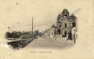 Carte postale ancienne Avenue de Foncillon — Royan (Charente-Maritime)