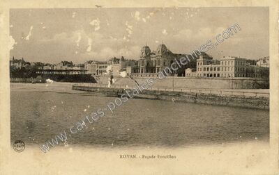 Carte postale ancienne Façade Foncillon — Royan (Charente-Maritime)