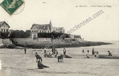 Carte postale ancienne Saint-Palais, la Plage — Saint-Palais-sur-Mer (Charente-Maritime)