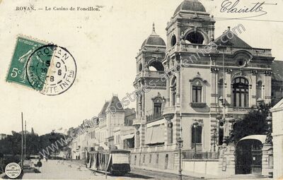 Carte postale ancienne Le Casino de Foncillon — Royan (Charente-Maritime)