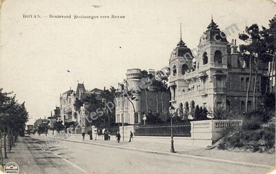 Carte postale ancienne Boulevard St-Georges vers Royan — Royan (Charente-Maritime)