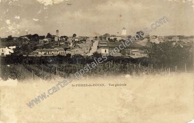 Carte postale ancienne St Pierre de Royan — Royan (Charente-Maritime)