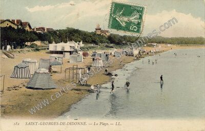 Carte postale ancienne La Plage — Saint-Georges-de-Didonne (Charente-Maritime)