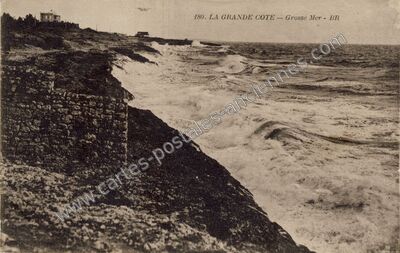 Carte postale ancienne Grande Cote — Saint-Palais-sur-Mer (Charente-Maritime)