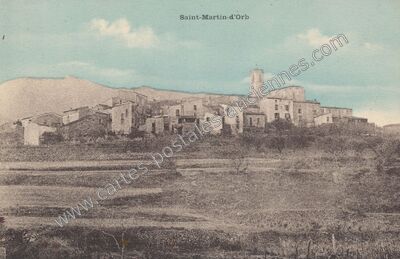 Carte postale ancienne St Martin d'Orb — Le Bousquet-d'Orb (Hérault)