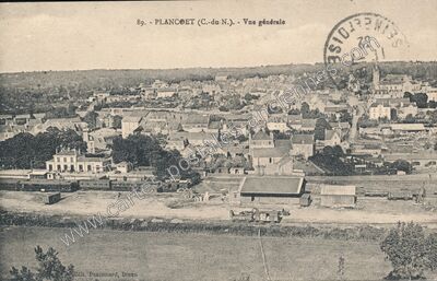 Carte postale ancienne Vue générale — Plancoët (Côtes-d'Armor)