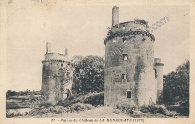 Carte postale ancienne Chateau de la Hunaudaye — Plédéliac (Côtes-d'Armor)