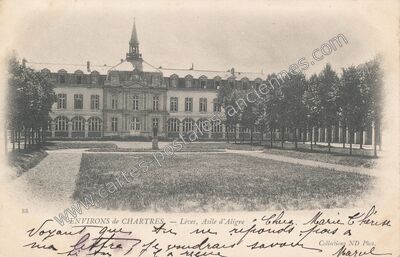 Carte postale ancienne Asile d'Aligre — Lèves (Eure-et-Loir)