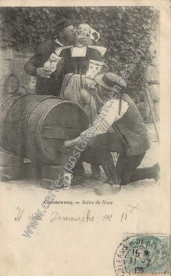 Carte postale ancienne Scène de Noce — Concarneau (Finistère)