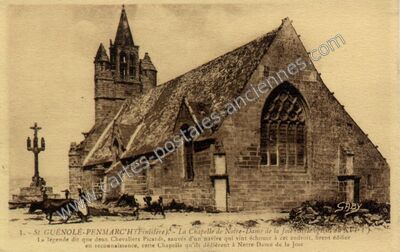 Carte postale ancienne St Guenole Penmarc h — Penmarch (Finistère)