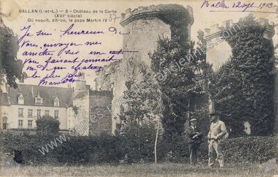 Carte postale ancienne Ballan — Ballan-Miré (Indre-et-Loire)
