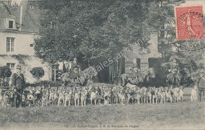 Carte postale ancienne Rallye de Juigne — Château-la-Vallière (Indre-et-Loire)