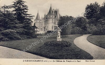 Carte postale ancienne Chateau du Temple — L'Île-Bouchard (Indre-et-Loire)