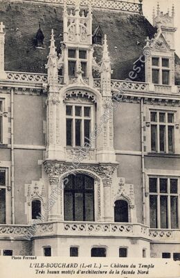 Carte postale ancienne Chateau du Temple — L'Île-Bouchard (Indre-et-Loire)