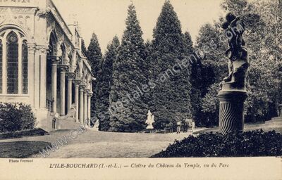 Carte postale ancienne Chateau du Temple — L'Île-Bouchard (Indre-et-Loire)