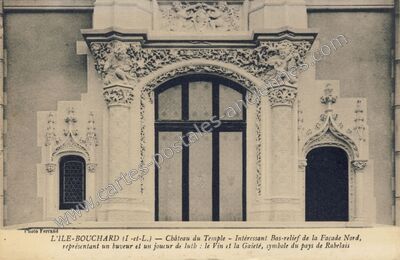 Carte postale ancienne Chateau du Temple — L'Île-Bouchard (Indre-et-Loire)