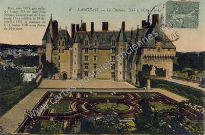 Carte postale ancienne Le Château, XVe s — Langeais (Indre-et-Loire)