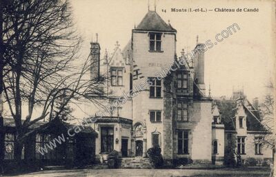 Carte postale ancienne Chateau de Cande — Monts (Indre-et-Loire)