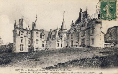 Carte postale ancienne Chateau de Cande — Monts (Indre-et-Loire)