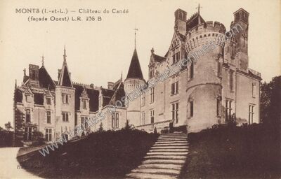 Carte postale ancienne Chateau de Cande — Monts (Indre-et-Loire)