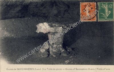 Carte postale ancienne Grottes de Savonnieres — Savonnières (Indre-et-Loire)