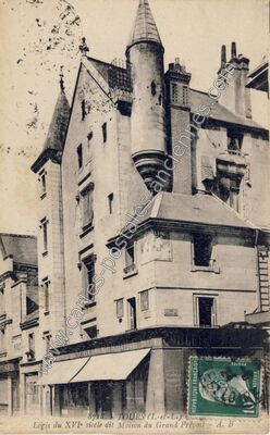 Carte postale ancienne Logis du XVIe siècle dit Maison du Grand Prévost — Tours (Indre-et-Loire)