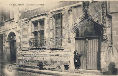 Carte postale ancienne Maison de Tristan — Tours (Indre-et-Loire)