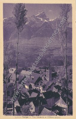 Carte postale ancienne Corps — (Isère)