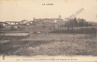 Carte postale ancienne Villerest sur Loire — Villerest (Loire)