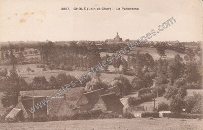 Carte postale ancienne Le Panorama — Choue (Loir-et-Cher)